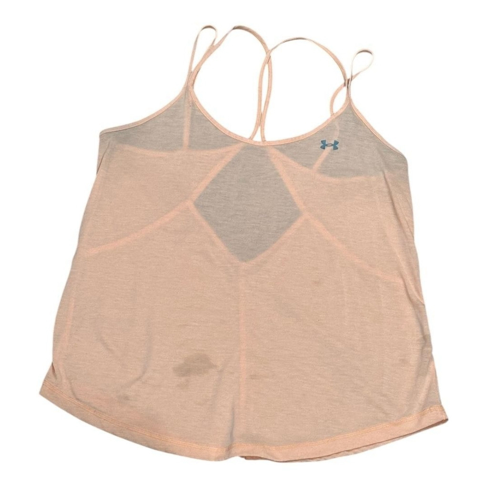 Under Armour Tank Top Womens Small Pink Strappy Camisole Athletic Yoga Gym